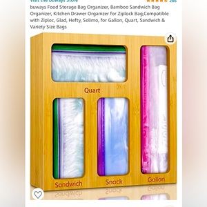 Food storage bag container